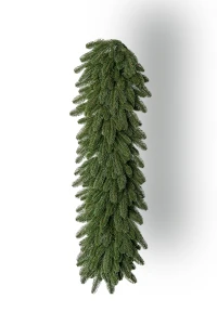 Ghirlandă Artificială Barocco 100 cm, 100% Ace 3D PE, Diametru 25 cm, Verde Natural