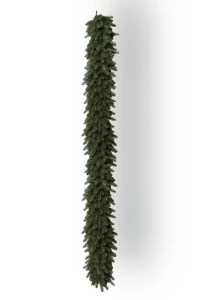 Ghirlandă Artificială Barocco 240 cm, 100% Ace 3D PE, Diametru 25 cm, Verde Natural