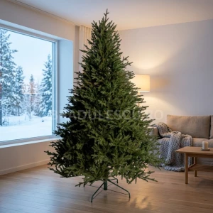 Brad Artificial Crystal Green 200 cm, Aspect Natural
